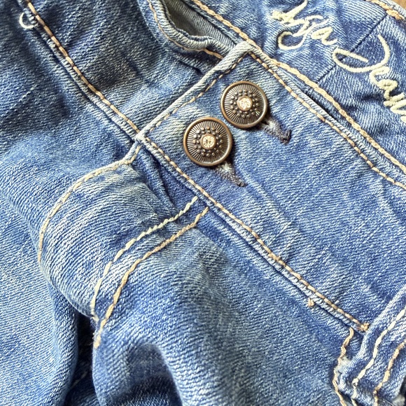 Ariya Embellished cuffed High Waisted shorts natural fibers cotton shorts - Picture 5 of 6